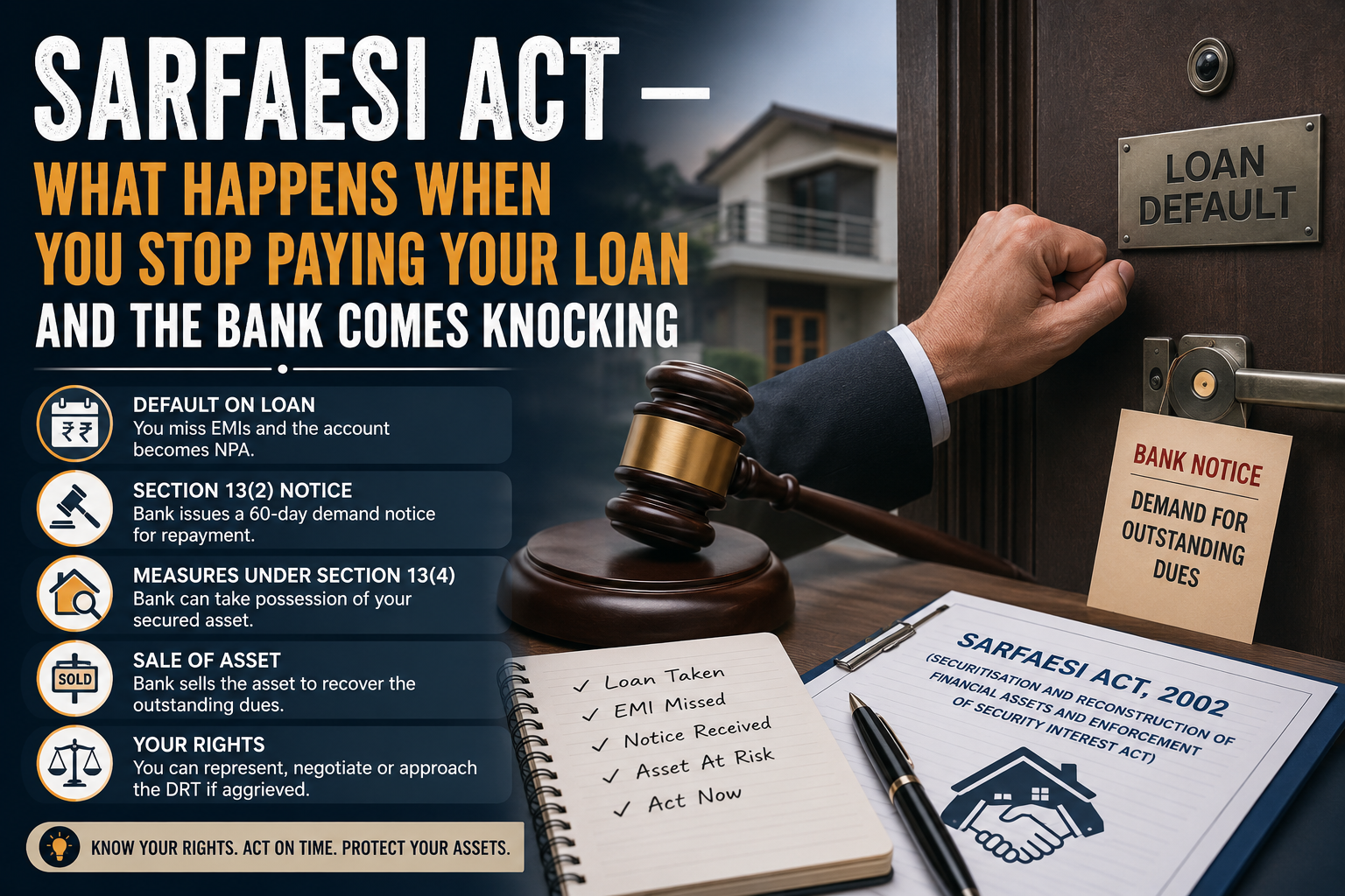 SARFAESI Act — What Happens When You Stop Paying Your Loan And The Bank Comes Knocking